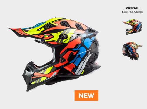 xx KASK MOTOCYKLOWY ENDURO OFF ROAD LS2MX700 SUBVERTER EVO RASCAL BL. ORANGE nowość 2021 roku, Motokrosové prilby, KASK LS2 MX470 SUBVERTER