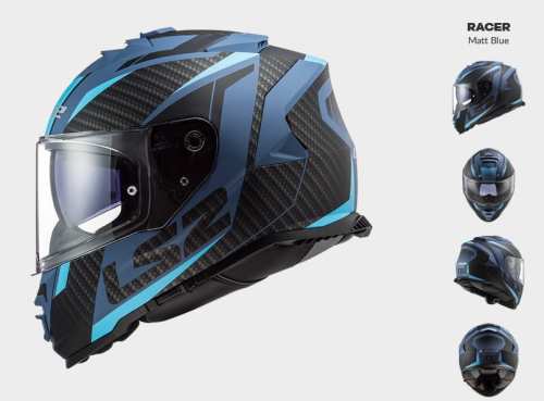 KASK MOTOCYKLOWY LS2 FF800 STORM RACER MATT BLUE - kolekcja 2021, prilba modra, kask niebieski modrá helma, modrá helma motocyklová, motocyklová modrá
