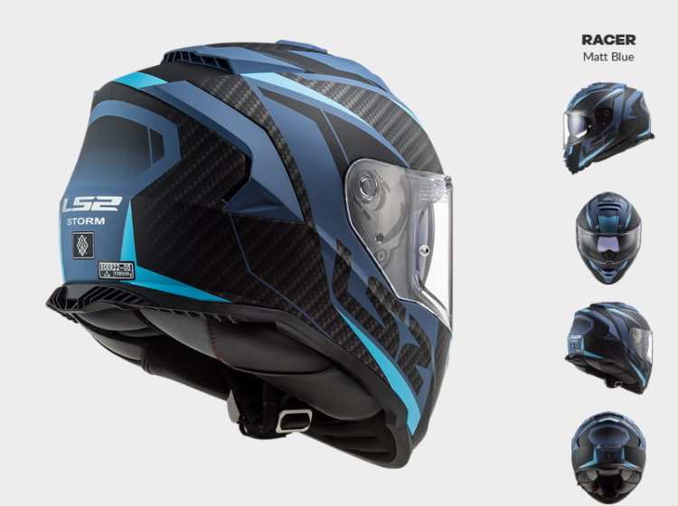 aaaa. KASK MOTOCYKLOWY LS2 FF800 STORM RACER MATT BLUE - kolekcja 2021, prilba modra, kask niebieski modrá helma, modrá helma motocyklová, motocyklová modrá