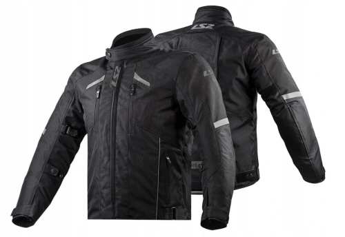 Sierra   1CZM.jpg KURTKA MOTOCYKLOWA LS2 SERRA EVO MAN BLACK MĘSKA CZARNA - nowość 2021 roku (id: