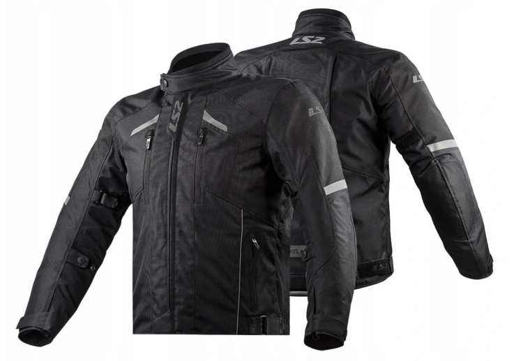 Sierra   1CZM.jpg KURTKA MOTOCYKLOWA LS2 SERRA EVO MAN BLACK MĘSKA CZARNA - nowość 2021 roku (id: