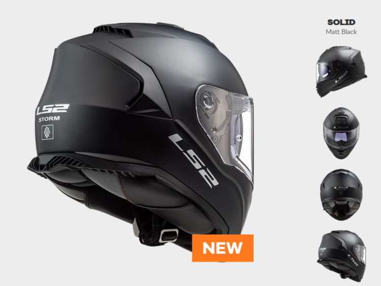 KASK LS2 FF800 STORM SOLID MATT BLACK - kolekcja 2020