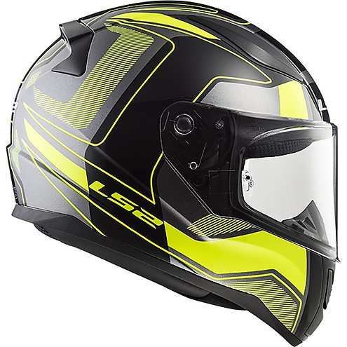 KASK MOTOCYKLOWY KASK LS2 FF353 RAPID CARRERA B/HI VIS YELLOW , model 2018 !
