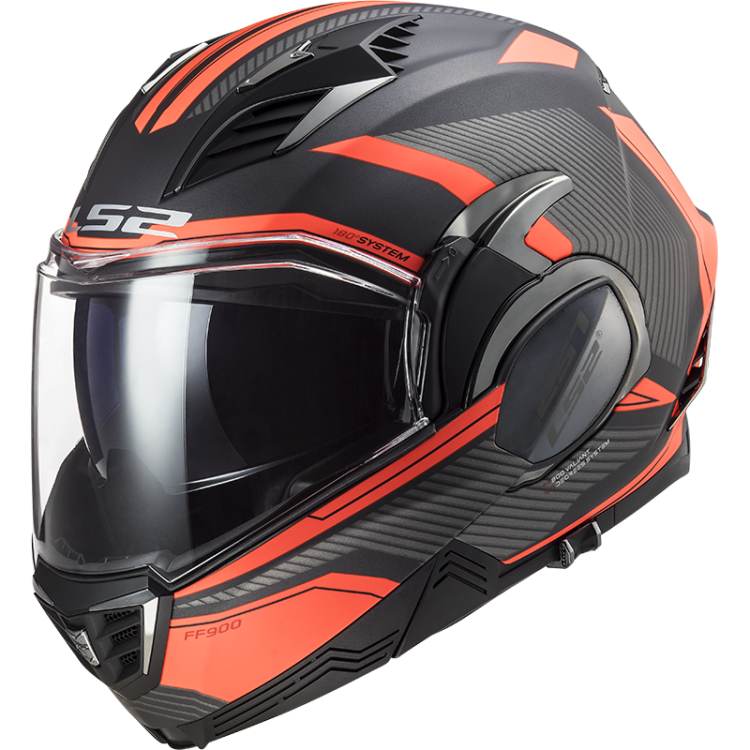 KASK MOTO LS2 FF900 VALIANT II REVO TITAN ORANGE nowość 2020, Prilba LS2 FF900 VALIANT II REVO matt titanium fluo orange