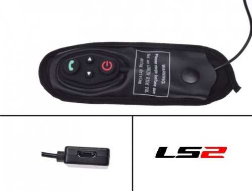 AK800700002 BLUETOOTH ZESTAW NA JEDEN KASK mocowanie na pasku