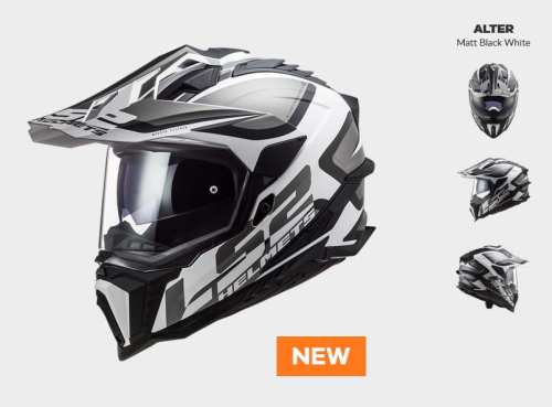 a.jpg KASK MOTOCYKLOWY ENDURO OFF ROAD KASK ALTER MATT BLACK WHITE nowość 2021 roku