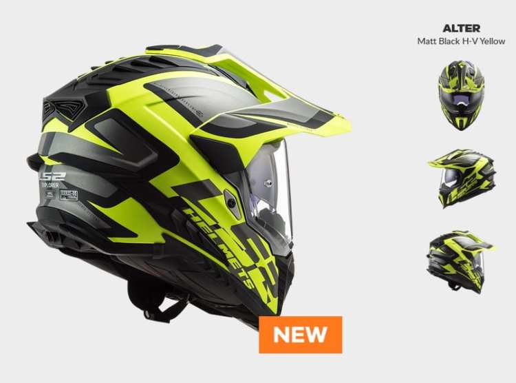 KASK MOTOCYKLOWY ENDURO OFF ROAD KASK MX701 ALTER MATT BL. HV YELOW nowość 2021 roku