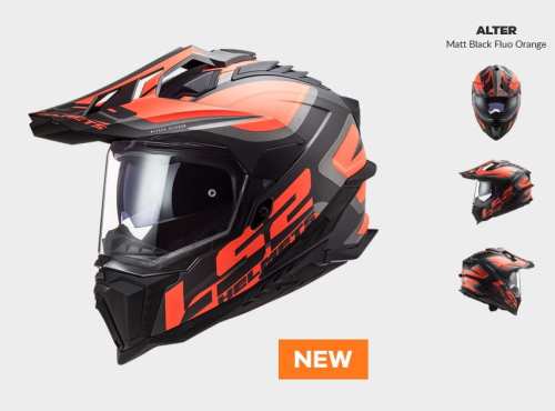 KASK MOTOCYKLOWY ENDURO OFF ROAD KASK MX701 ALTER MATT BLACK ORANGE nowość 2021 roku