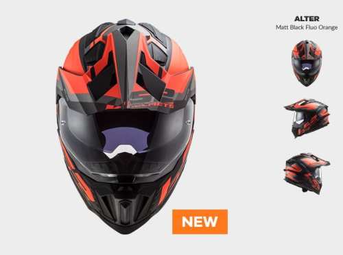 KASK MOTOCYKLOWY ENDURO OFF ROAD KASK MX701 ALTER MATT BLACK ORANGE nowość 2021 roku