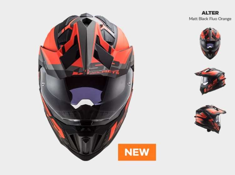 KASK MOTOCYKLOWY ENDURO OFF ROAD KASK MX701 ALTER MATT BLACK ORANGE nowość 2021 roku