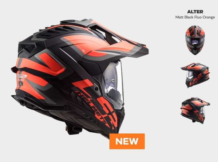 KASK MOTOCYKLOWY ENDURO OFF ROAD KASK MX701 ALTER MATT BLACK ORANGE nowość 2021 roku