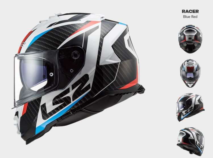 KASK MOTOCYKLOWY LS2 FF800 STORM RACER RED BLUE - kolekcja 2021, prilba modra, kask niebieski modrá helma, modrá helma motocyklová, motocyklová modrá