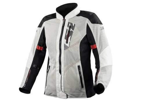 KURTKA MOTOCYKLOWA Damska KURTKA LS2 ALBA LADY LIGHT GREY BLACK nowość 2021 roku