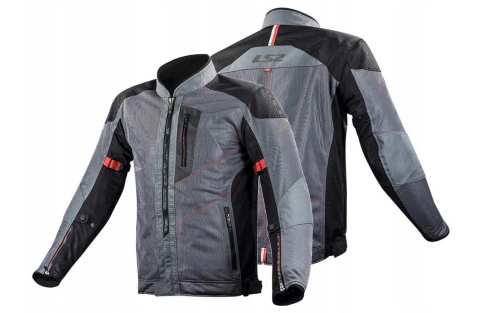 KURTKA MOTOCYKLOWA Damska KURTKA LS2 ALBA DARK GREY BLACK nowość 2021 roku - Ciemnoszara