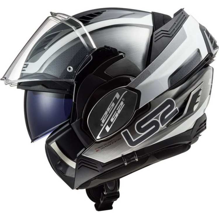 KASK MOTO LS2FF900 VALIANT II ORBIT JEANS nowość 2020, Prilba LS2 FF900 VALIANT 2, Novodobá preklápacia prilba Valiant 2 prináša moderné tvary, Valiant II v sebe spája výhody integrálnej a otvorenej prilby.