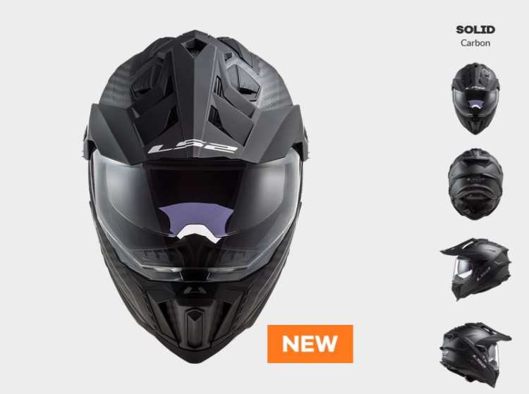 PROMOCJA KASK LS2 MX701 C EXPLORER SOLID CARBON
