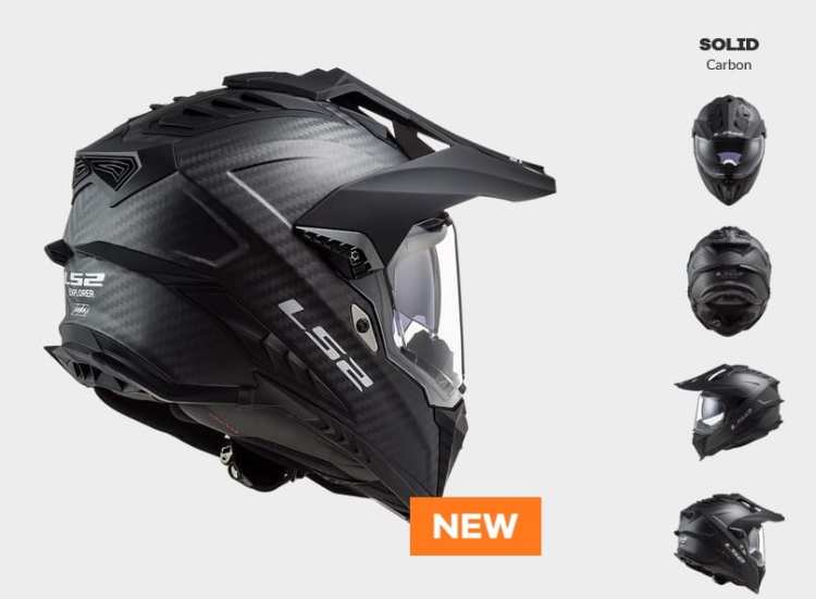 KASK MOTOCYKLOWY ENDURO OFF ROAD KASK LS2 MX701 C EXPLORER SOLID CARBON - - 06 HOMOLOGATION: ECE 22.06 nowość 2023/24