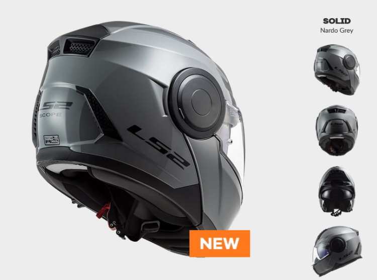 KASK Szczękowy KASK LS2 FF902 SCOPE NARDO GREY Promocja prilby LS2 s plexisklom a ochranným štítom