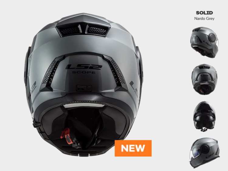 KASK Szczękowy KASK LS2 FF902 SCOPE NARDO GREY Promocja prilby LS2 s plexisklom a ochranným štítom