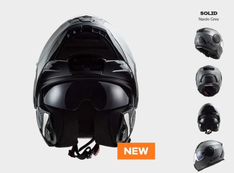 KASK Szczękowy KASK LS2 FF902 SCOPE NARDO GREY Promocja prilby LS2 s plexisklom a ochranným štítom