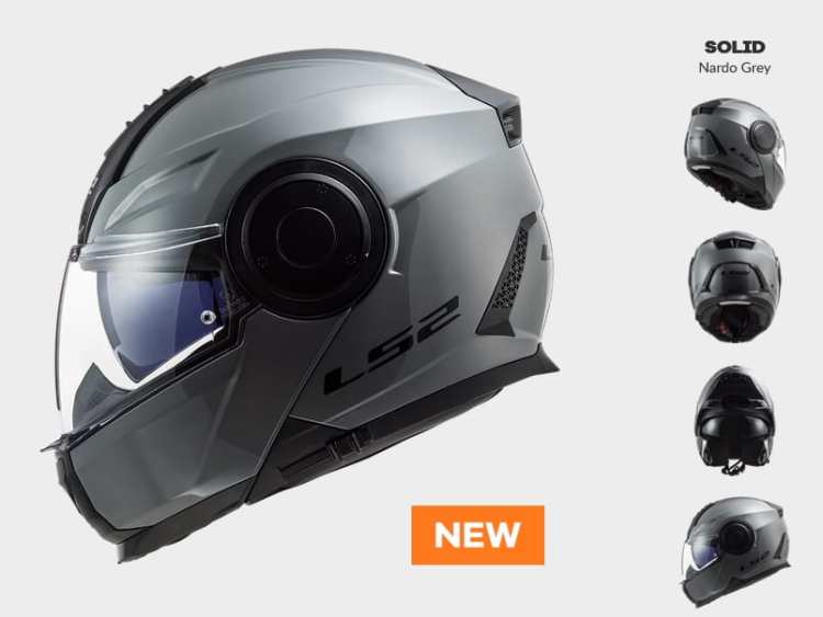 KASK Szczękowy KASK LS2 FF902 SCOPE NARDO GREY Promocja prilby LS2 s plexisklom a ochranným štítom