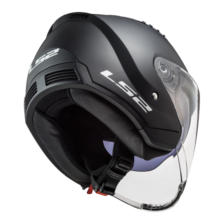 KASK MOTOCYKLOWY OTWARTY JET KASK LS2 OF600 COPTER MATT BLACK - Nowość roku Prilba ls2 KASK MOTOCYKLOWY