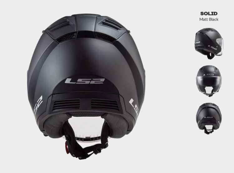 KASK MOTOCYKLOWY OTWARTY JET KASK LS2 OF600 COPTER MATT BLACK - Nowość roku Prilba ls2 KASK MOTOCYKLOWY