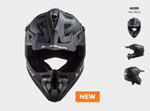 KASK MOTOCYKLOWY ENDURO OFF ROAD LS2MX700 SUBVERTER EVO NOIR MATT BLACK, Motokrosové prilby, KASK LS2 MX470 SUBVERTER
