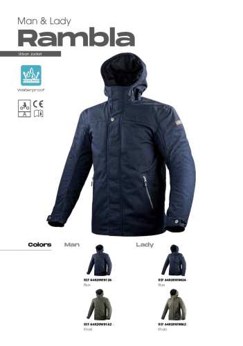 KURTKA MOTOCYKLOWA Męska KURTKA LS2 KURTKA LS2 RAMBLA MAN BLUE nowość roku - Męska