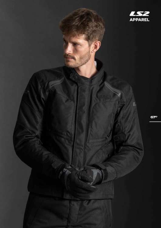 PHASE_02.jpg KURTKA MOTOCYKLOWA Męska KURTKA LS2 PHASE MAN BLACK nowość roku - Męska