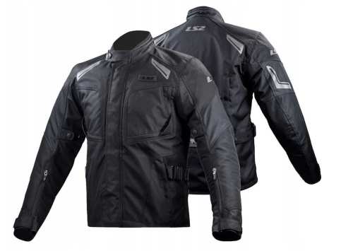 KURTKA MOTOCYKLOWA Męska KURTKA LS2 PHASE MAN BLACK nowość roku - Męska