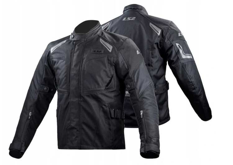 KURTKA MOTOCYKLOWA Męska KURTKA LS2 PHASE MAN BLACK nowość roku - Męska