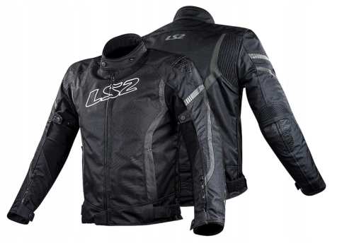 KURTKA MOTOCYKLOWA Męska KURTKA LS2 GATE MAN BLACK DARK GREY nowość roku