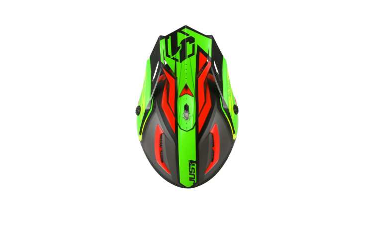 Kask CROSS ENDURO JUST1 J38 BLADE Red-Lime-Black | MR4