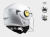 bbb.png KASK MOTOCYKLOWY LS2 OF602 FUNNY JUNIOR WHITE - biały kask dziecinny nowy model 2022 roku