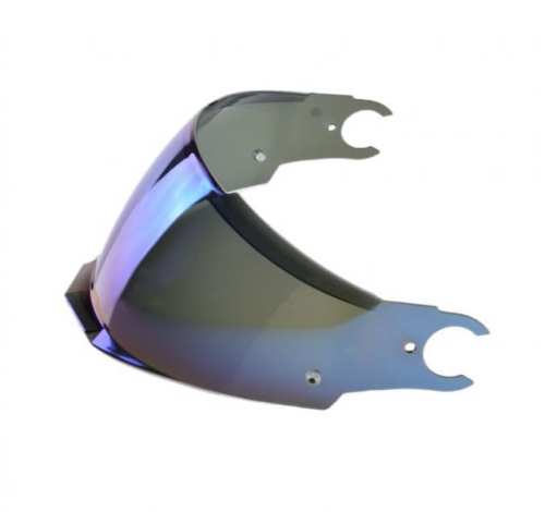 AK800902VIS17 SZYBA KASKU FF902 Scope PRZYCIEMNIANA LUSTRZANKA NIEBIESKA z mocowaniem pod PINLOCK