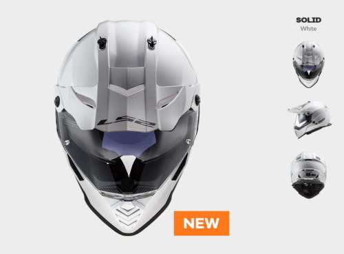 KASK MOTOCYKLOWY LS2 MX436 PIONEER EVO GLOSS WHITE nowość 2020 roku ! HURT