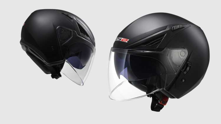 KASK LS2 OF586 BISHOP SOLID MATT BLACK -Blenda 