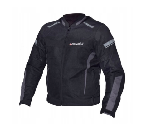 KURTKA MOTOCYKLOWA letnia Down Town Leoshi szara - Męska