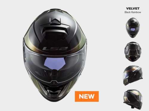 KASK MOTOCYKLOWY LS2 FF800 STORM VELVET BLACK RAINBOW ,  kolekcja 2022, prilba  , kask   modrá helma, modrá,helma motocyklová, motocyklová modrá, ls2. sklep.pl