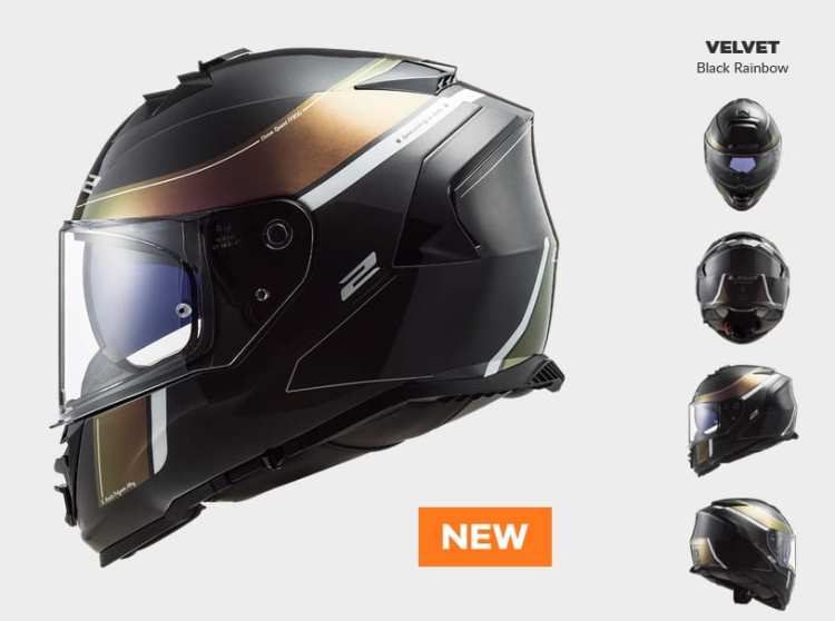 KASK MOTOCYKLOWY LS2 FF800 STORM VELVET BLACK RAINBOW ,  kolekcja 2022, prilba  , kask   modrá helma, modrá,helma motocyklová, motocyklová modrá, ls2