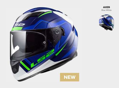  KASK MOTOCYKLOWY LS2 FF320 STREAM EVO AXIS BLUE WHITE