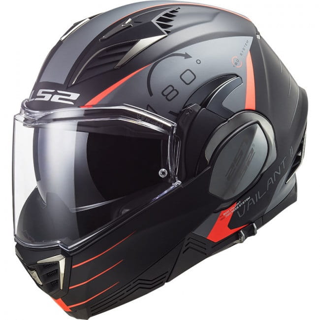 KASK MOTOCYKLOWY KASK LS2 FF900 VALIANT II CODEX MATT BLACK TITAN nowość roku 2022 - Plecak na kask Gratis