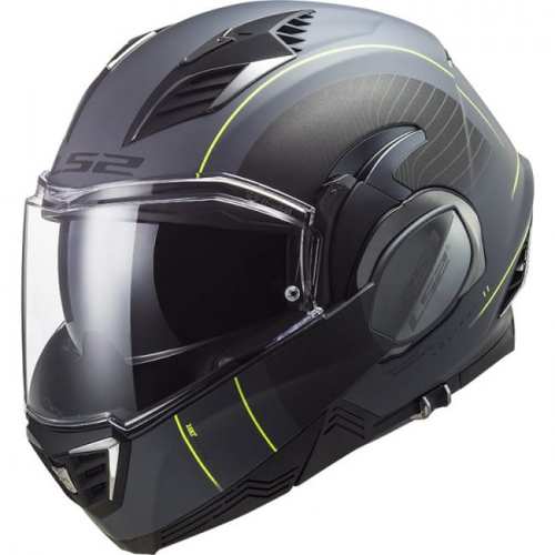 KASK MOTOCYKLOWY KASK LS2 FF900 VALIANT II COOPER MATT TITANUM BLACK nowość roku 2022 - Plecak na kask Gratis