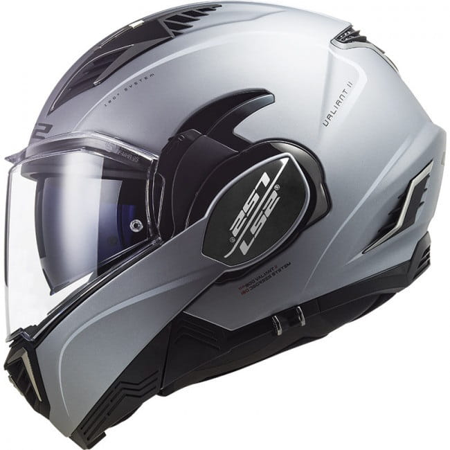 KASK MOTOCYKLOWY KASK LS2 FF900 VALIANT II SPECIAL MATT SILVER nowość roku 2022 - Plecak na kask Gratis LS2-Valant-2-Special-Silver-Matt