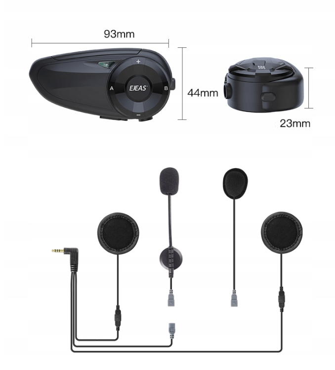 ITERCOM ZESTAW SŁUCHAWKOWY interkom BLUETOOTH ZESTAW Q7