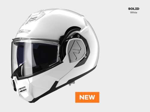 KASK MOTOCYKLOWY KASK LS2 FF901 ADVANT X SOLID WHITE-06 nowość 2022 / 2023 roku