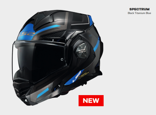 Kask Motocyklowy KASK LS2 FF901 ADVANT X SPECTRUM BL-TIT-BL-06 ECE 22.06 nowość 2023 roku 180 stopni