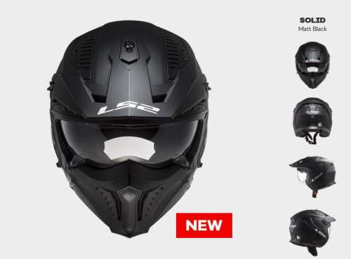 Kask Motocyklowy KASK LS2 OF606 DRIFTER SOLID MATT BLACK-06 ECE 22.06 nowość 2023 roku