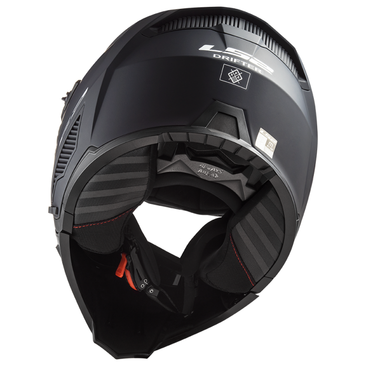 BCK_of906_12Kask Motocyklowy KASK LS2 OF606 DRIFTER SOLID MATT BLACK-06 ECE 22.06 nowość 2023 roku